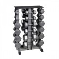 Body Power 5-30Kg Hex Dumbbell Set & Rack