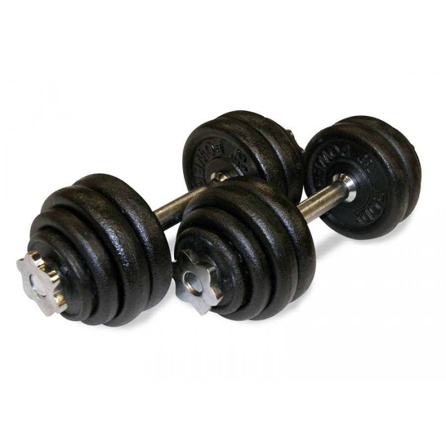 Weights Set Fitness Dumbbell 30kg Set Chrome Spinlock Gym Training Weights 